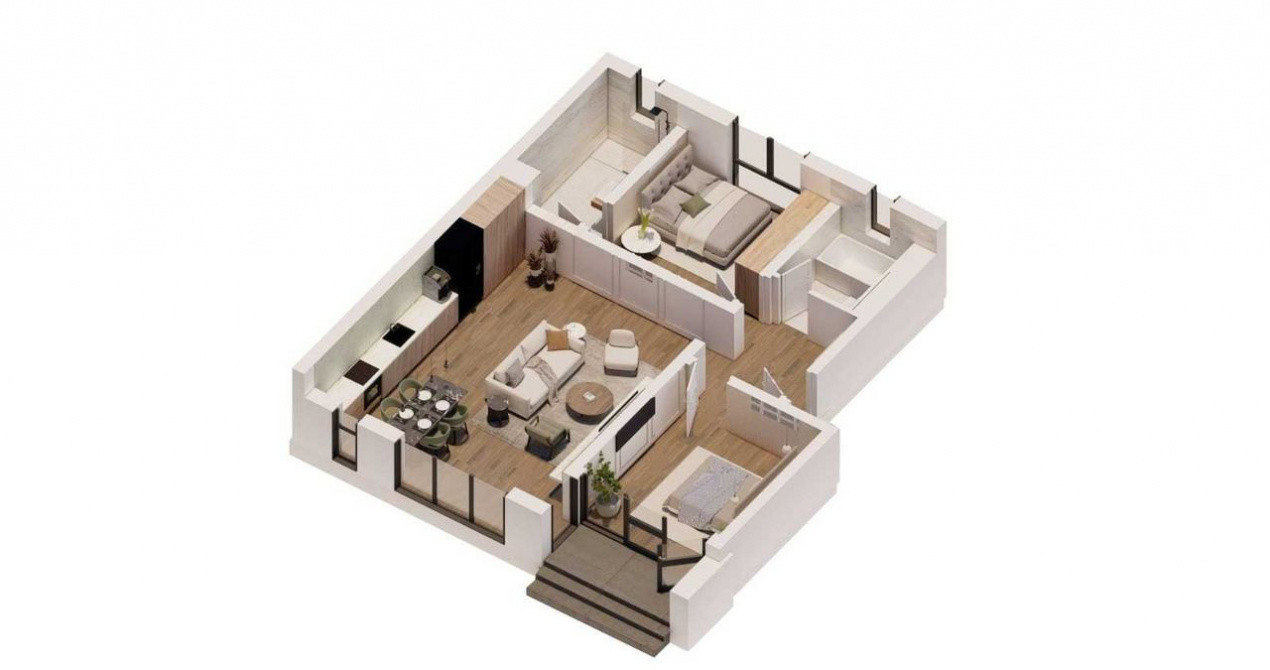 Apartament SAD, 3 camere cu grădină, ZonaTorontalului