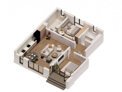 Apartament SAD, 3 camere cu grădină, ZonaTorontalului