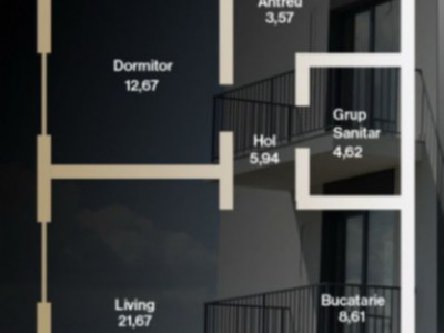 Apartamente 2 camere în construcție – Moșnița Nouă – 57 m² + balcon – 79.800 €